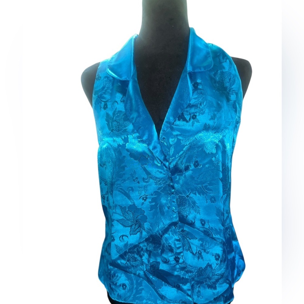 Vintage Victoria’s‎ Secret Gold Label Pajama Set Teal Blue Women Medium